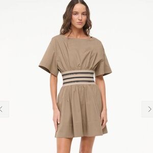 Staud Amy Minidress Taupe XS NWOT